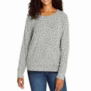 NWT Buffalo David Bitton Cozy Leopard Print Top